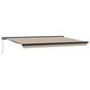 vidaXL Ausziehbare Markise Beige 500 x 300 cm Leinen und Aluminium