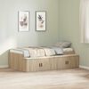 vidaXL Bettrahmen mit Speicher Sonoma-Eiche 70 x 190 cm Holzwerkstoff