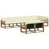 vidaXL Outdoor-Sofagarnitur 8 stk. Natur und Creme