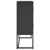 vidaXL Highboard Schwarz 80x35x100 cm Stahl