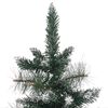 vidaXL K&uuml;nstlicher Weihnachtsbaum mit St&auml;nder Gr&uuml;n und Wei&szlig; 90 cm PVC