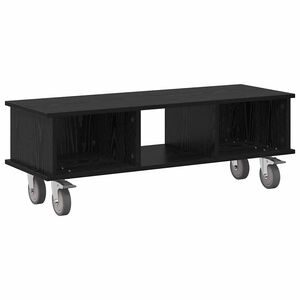 vidaXL TV-St&auml;nder Schwarz Eichen-Optik 100 x 35 x 35 cm Holzwerkstoff