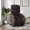 vidaXL Relaxsessel mit Aufstehhilfe Dunkelbraun Stoff