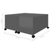 vidaXL Couchtisch Hochglanz-Grau 75x75x38 cm Holzwerkstoff