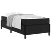 vidaXL Bettrahmen mit Matratze Schwarz 100 x 200 cm Stoff