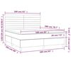 vidaXL Boxspringbett mit Matratze Blau 160x200 cm Stoff