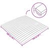vidaXL Bettlattenrost Ersatz mit 17 Latten 120x200 cm