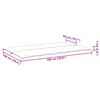 vidaXL Gartenbank-Auflage Schwarz 180x(50+50)x7 cm Oxford-Gewebe