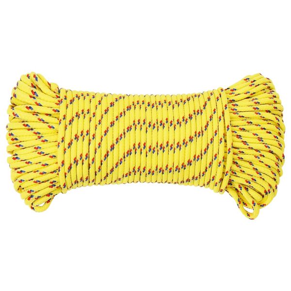 vidaXL Bootsseil Gelb 5 mm 500 m Polypropylen