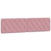 vidaXL Kopfteil-Kissen Rosa 200 cm Samt