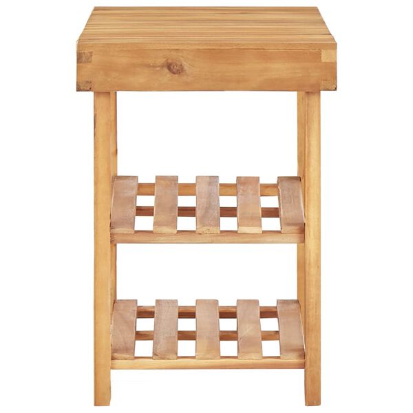 vidaXL Schuhregal 70 &times; 32 &times; 46 cm Massivholz Akazie
