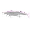 vidaXL Bettgestell ohne Matratze Sonoma-Eiche 160x200 cm Holzwerkstoff