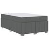 vidaXL Bettrahmen mit Matratze Dunkelgrau 120 x 200 cm Stoff