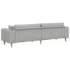 Stoffsofa mit Kissen Wolken-Grau 208 cm Stoff
