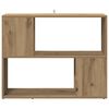 vidaXL B&uuml;cherregal/Raumteiler Artisan-Eiche 80x24x63 cm