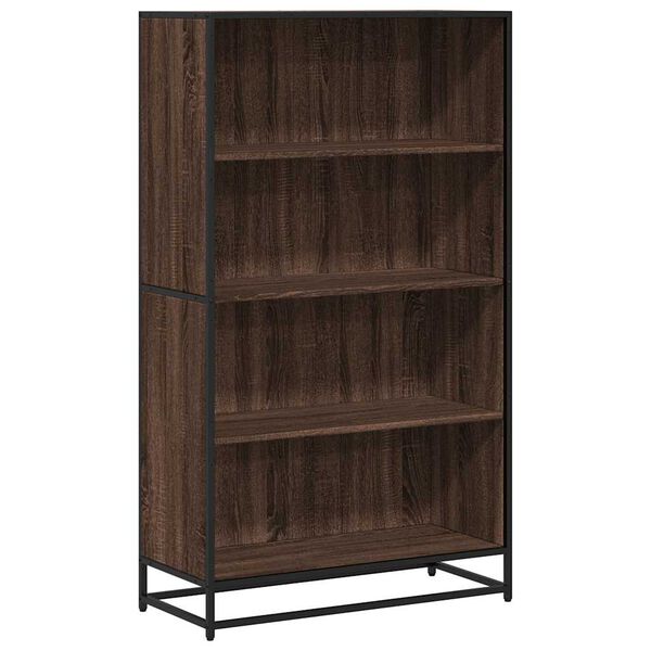 vidaXL B&uuml;cherregal Braun Eichen-Optik 80,5x35x139 cm Holzwerkstoff