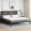 vidaXL Matratzenauflage Wei&szlig; 200 x 200 cm Jacquard Stoff