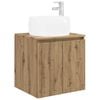 vidaXL Wandmontierte Waschtisch Artisan-Eiche 49,5 x 44,5 x 66 cm