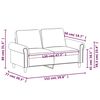 vidaXL 2-Sitzer-Sofa Cappuccino-Braun 120 cm Kunstleder