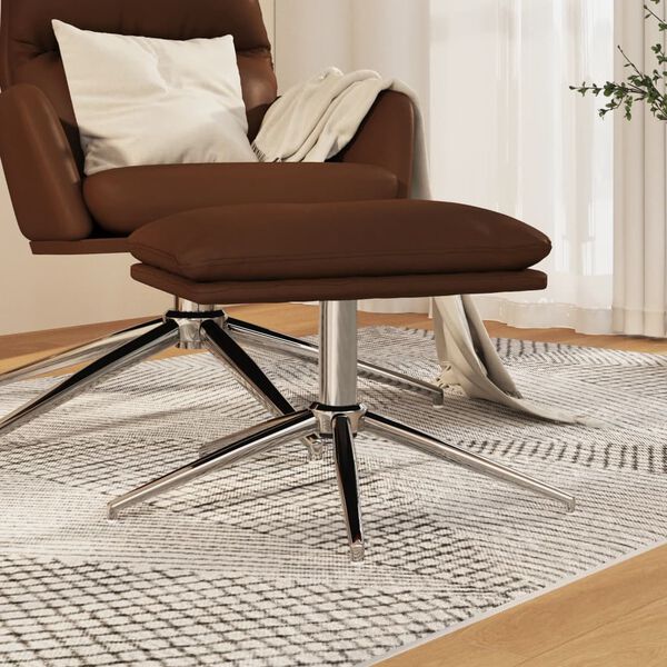 vidaXL Fu&szlig;hocker Braun 45x29,5x35 cm Kunstleder