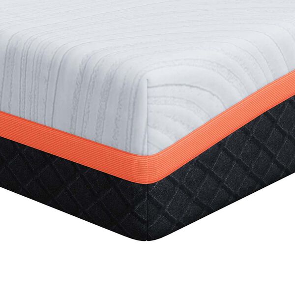 vidaXL Matratze Wei&szlig; und Grau 90 x 200 cm Jacquard-Stoff