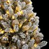 vidaXL K&uuml;nstlicher Weihnachtsbaum Klappbar 300 LEDs & Kugeln 240 cm