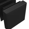 vidaXL Endkappen 12 pcs Schwarz 15 x 15 x 15 mm PP