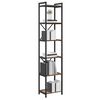 vidaXL B&uuml;cherregal Ger&auml;ucherte Eiche 40 x 30 x 189,5 cm Holzwerkstoff