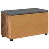 vidaXL Flurbank mit Kissen mit Regal mit T&uuml;r Altholz 80 x 38 x 46 cm