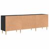 vidaXL TV-Schr&auml;nk Schwarz Eichen-Optik 150 x 30 x 50 cm Holzwerkstoff