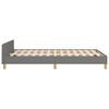 vidaXL Bettgestell ohne Matratze Dunkelgrau 120x190 cm Stoff