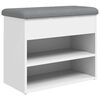 vidaXL Schuhbank Wei&szlig; 62 x 32 x 50 cm Holzwerkstoff