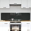 vidaXL K&uuml;chenr&uuml;ckwand 2 pcs Dunkelgrau 80 x 40 cm Geh&auml;rtetes Glas