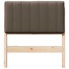 vidaXL Gepolstertes Kopfteil mit Kopfteil Braun und Taupe 75 cm