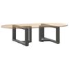 vidaXL Couchtischbeine T-Form 2 Stk. Anthrazit 60x25x(30-31) cm Stahl