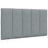 vidaXL Bett mit Matratze "Hanko" Hellgrau 90x190 cm Stoff