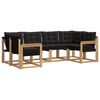 vidaXL Outdoor-Sofagarnitur 6 stk. Wei&szlig; und Schwarz