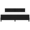 vidaXL Boxspringbett mit Matratze Schwarz 180 x 200 cm Stoff