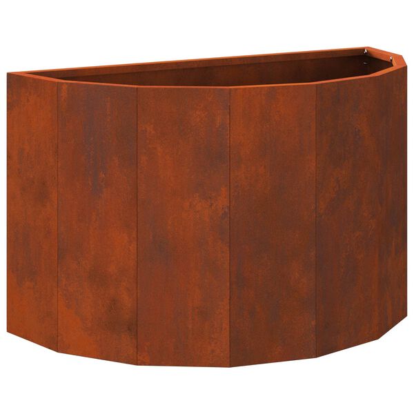 vidaXL Pflanzk&uuml;bel Rostig 60 x 30 x 35 cm Wetterfeststahl