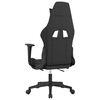 vidaXL Gaming-Stuhl mit Fu&szlig;st&uuml;tze Schwarz und Blau Stoff