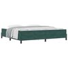 vidaXL Boxspringbett mit Matratze Dunkelgr&uuml;n 200 x 210 cm Stoff