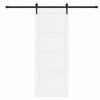 vidaXL Schiebet&uuml;r ORKDAL Wei&szlig; 78 x 202 cm Massives Kiefernholz