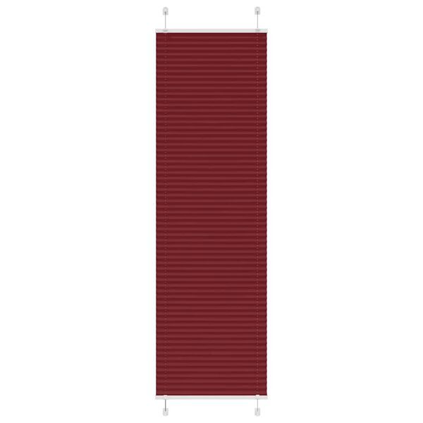 vidaXL Plissee Bordeauxrot 60x200 cm Stoffbreite 59,4 cm Polyester