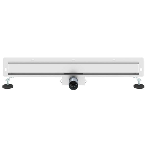 vidaXL Wandmontierter Duschablauf Silber 70 cm Edelstahl 304