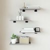 vidaXL Wandregale 4 Stk. Grau Sonoma 40x20x1,5 cm Holzwerkstoff