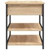 vidaXL Schuhbank Sonoma-Eiche 70x42,5x50 cm Holzwerkstoff