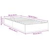 vidaXL Aufbewahrungsbett mit Matratze Dunkelgrau 90 x 190 cm Samt