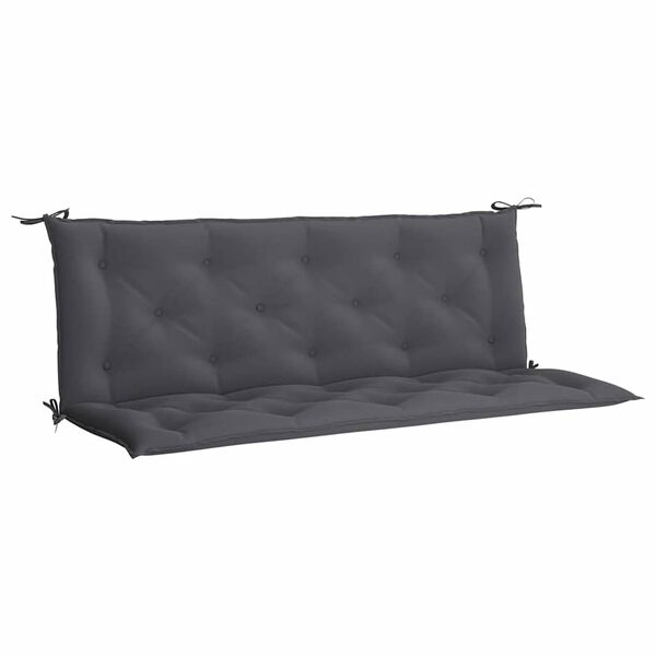 vidaXL Gartenbank-Auflage Anthrazit 150x(50+50)x7 cm Oxford-Gewebe
