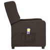 vidaXL Massagesessel Dunkelbraun Stoff