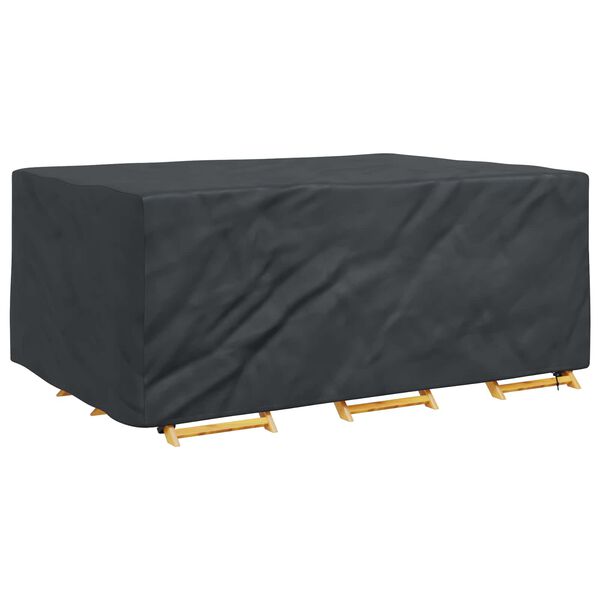 vidaXL M&ouml;belbezug Uni Schwarz 230 x 165 x 80 cm 600D
